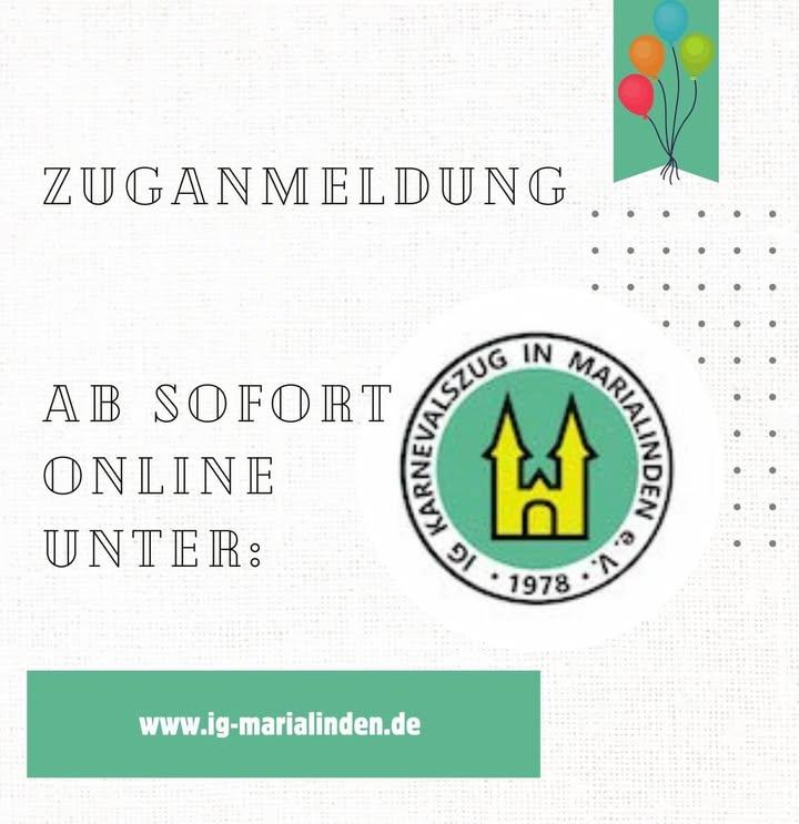 Ab sofort könnt Ihr Euch auf unserer Website für den Marialindener Karnevalszug am 1.3.2025 anmelden.